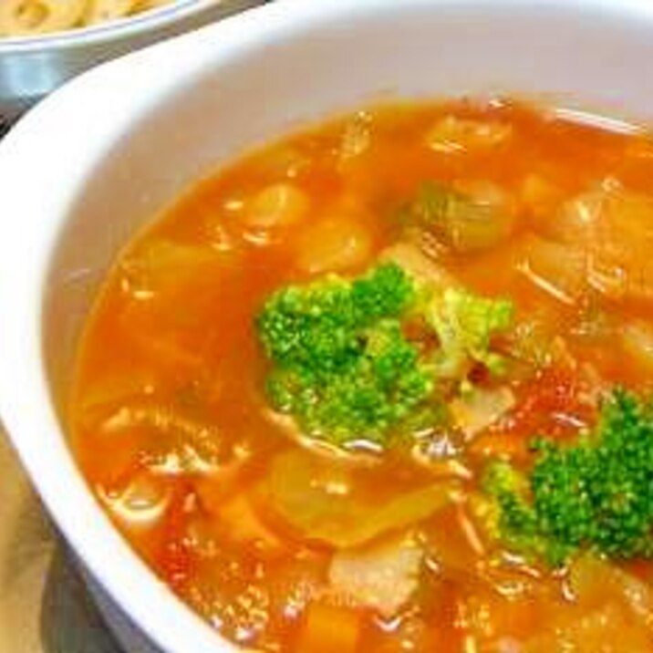 野菜不足解消 具だくさんトマトスープ レシピ 作り方 By Chyonyon 楽天レシピ 野菜不足解消 具だくさんトマトスープ レシピ 作り方 By Chyonyon 楽天レシピ